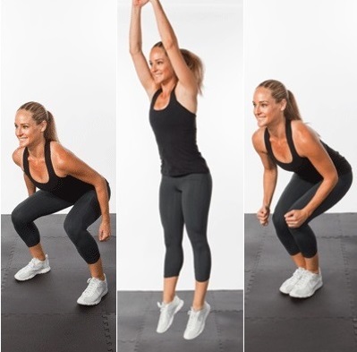 In and Out Jump Squats