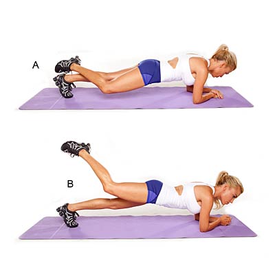 Elbow Plank and Butt Lift